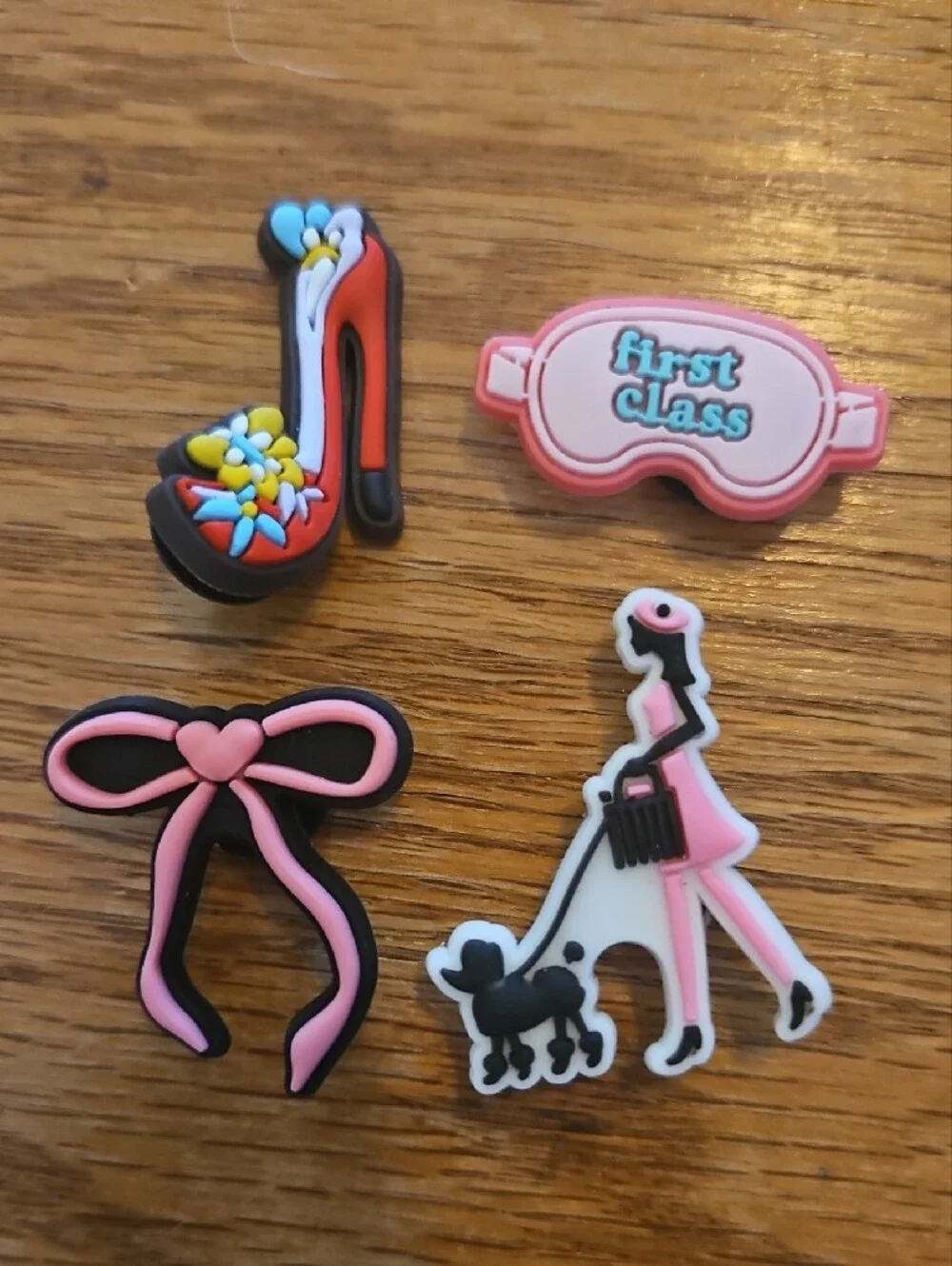 Girly/pink Shoe Charms